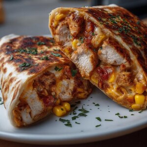 BEST RECIPE For Grilled Chicken and Corn Burrito Recipe| Easy Weeknight Meal | Cheesy Wrap with Spices & Flavor | Printable Digital Download