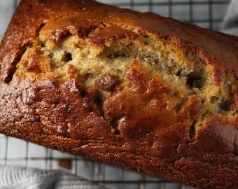 EASY RECIPE For Easy Moist Banana Bread : Printable Baking PDF