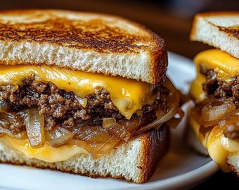 Receta de sándwich de queso a la parrilla con queso fundido: Descarga en PDF imprimible