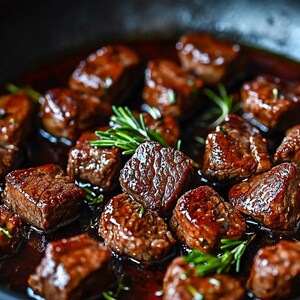 Garlic Butter Steak Bites Recipe PDF – Juicy Pan Seared Beef Cubes, Easy Dinner, Quick Skillet Meal, High Protein Recipe