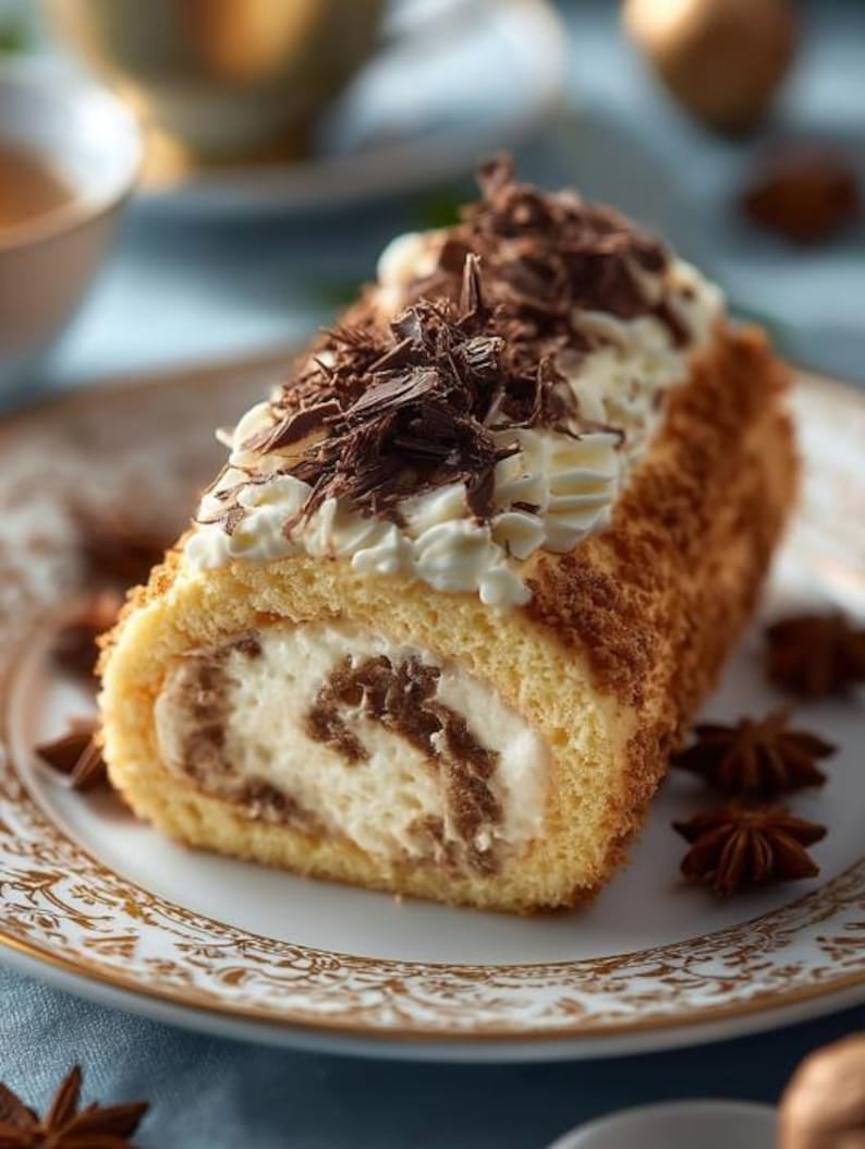EASY RECIPE for Tiramisu Swiss Roll : Elegant Homemade Dessert ...