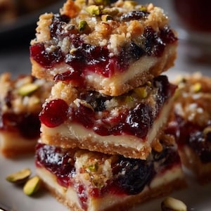BEST RECIPE For Cranberry Cream Cheese Crumble Bars PDF | Easy Holiday Dessert | Instant Download Baking Guide