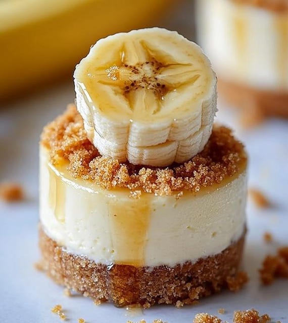 Receta de mini tarta de queso con crema de plátano: postre sin