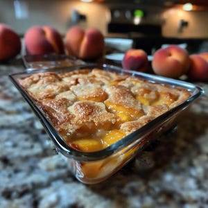 Homemade Peach Cobbler Recipe (PDF Download)