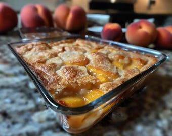 Homemade Peach Cobbler Recipe (PDF Download)