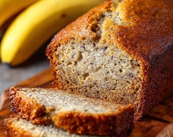 Moist Banana Bread Recipe – Easy Homemade Loaf, Beginner Baking (PDF Download)
