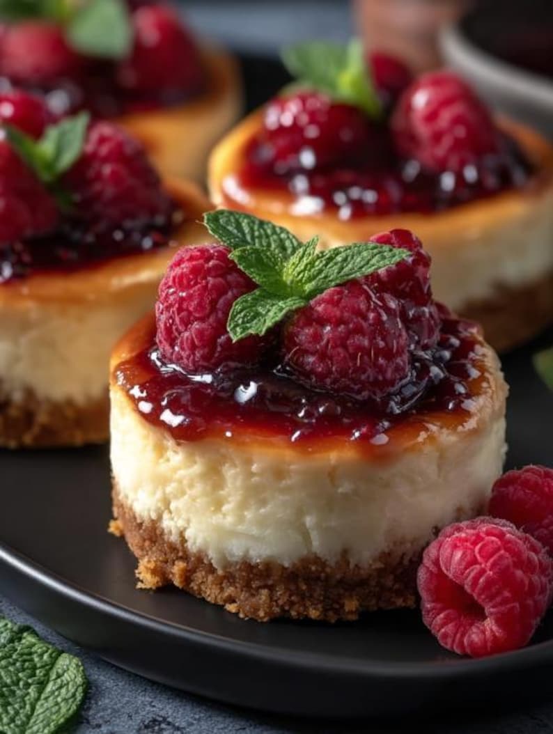 Amish Raspberry Cheesecake Mini Raspberry Cheesecake Recipe: New York Style Dessert (instant ...