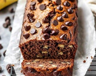 EASY RECIPE For Super Moist Chocolate Chip Banana Bread