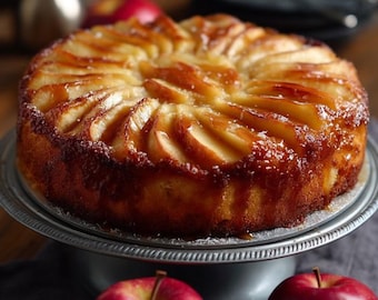 RICETTA FACILE per la torta di mele rovesciata: guida rapida alla cottura autunnale (download PDF)