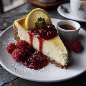 BEST RECIPE For Creamy Raspberry Cheesecake PDF – Lemon Garnish – Easy Homemade Dessert – Instant Digital Download.