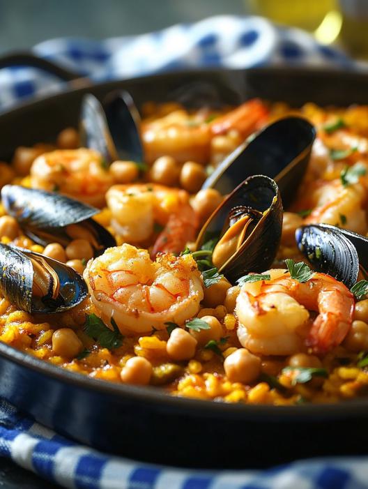 BEST RECIPE for Saffron-infused Paella With Shrimp, Mussels