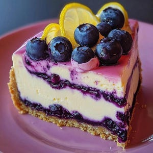 BEST RECIPE For Zesty Blueberry Lemon Mousse Cheesecake Recipe (Printable PDF)