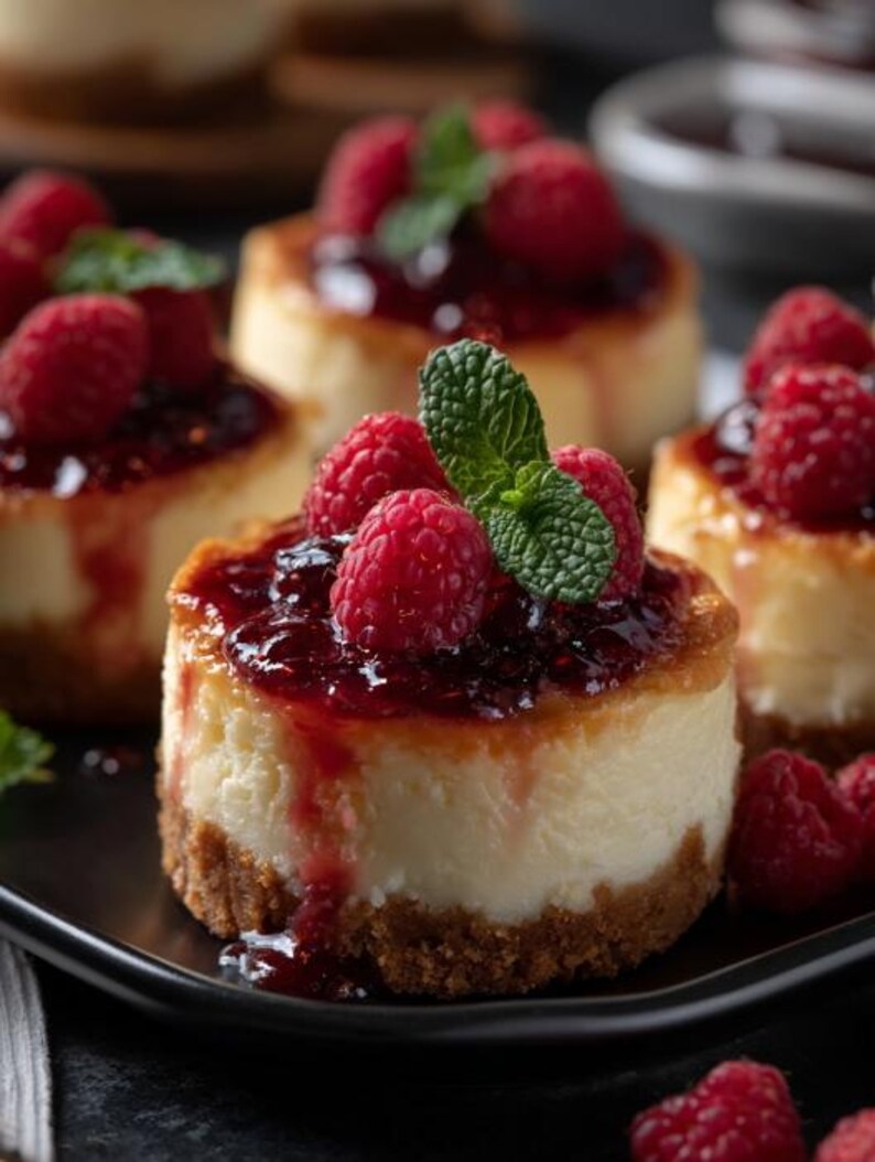 Mini Raspberry Cheesecake Recipe: New York Style Dessert (instant ...