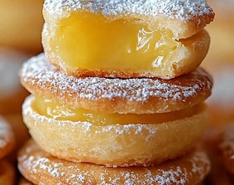 Ricetta PDF per biscotti ripieni di crema al limone – Biscotti morbidi al burro con ripieno al limone – Ricetta facile per un dessert – Dolce come in pasticceria