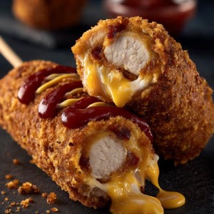 BEST RECIPE For  Cheese-Stuffed Chicken Corn Dog | Crispy, Gooey, Irresistible | Instant Digital PDF