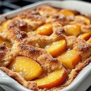 BEST RECIPE For Easy Peach Cobbler Recipe  (Printable PDF)