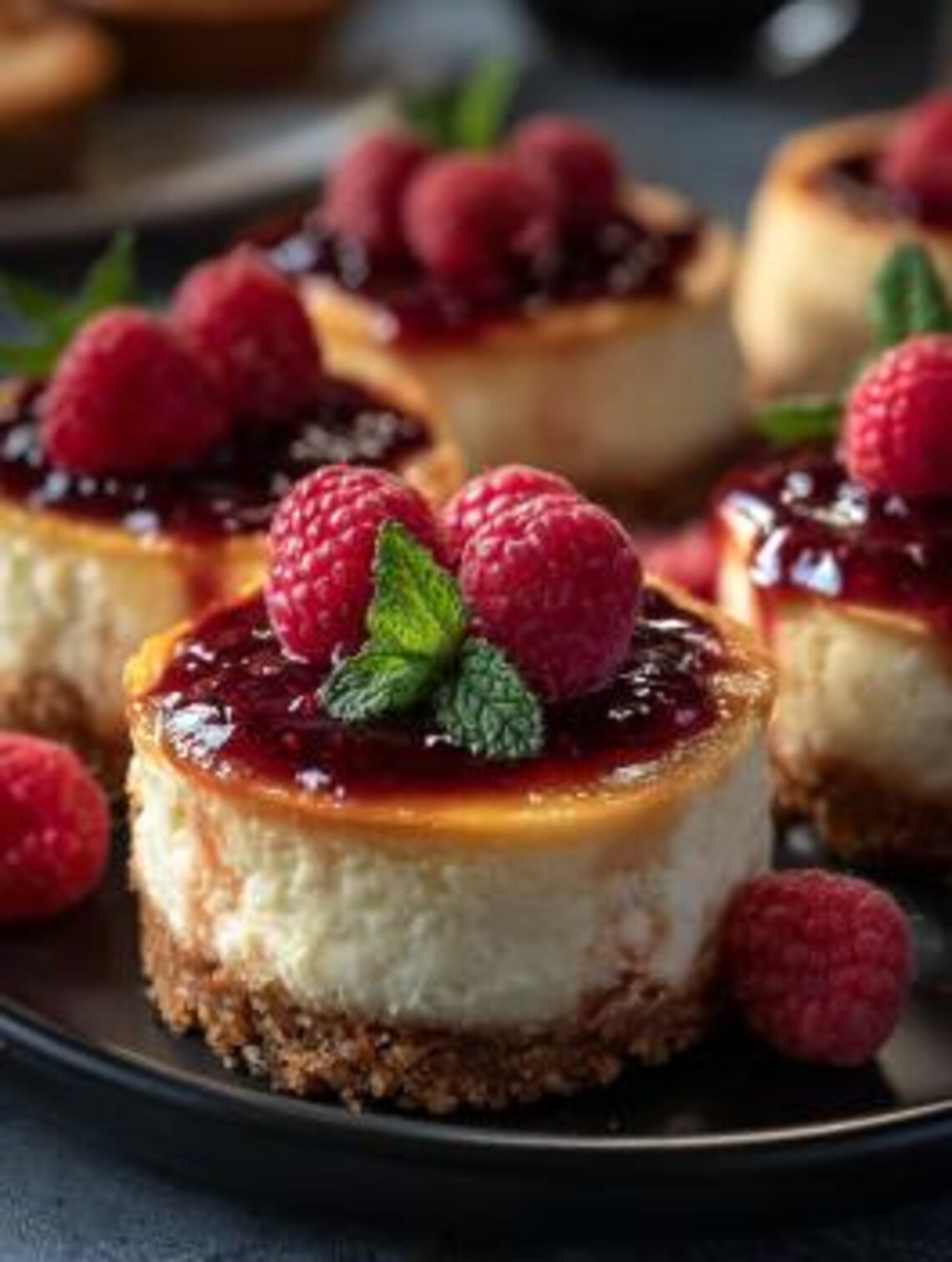Mini Raspberry Cheesecakes Mini Raspberry Cheesecake Recipe: New York Style Dessert (instant ...