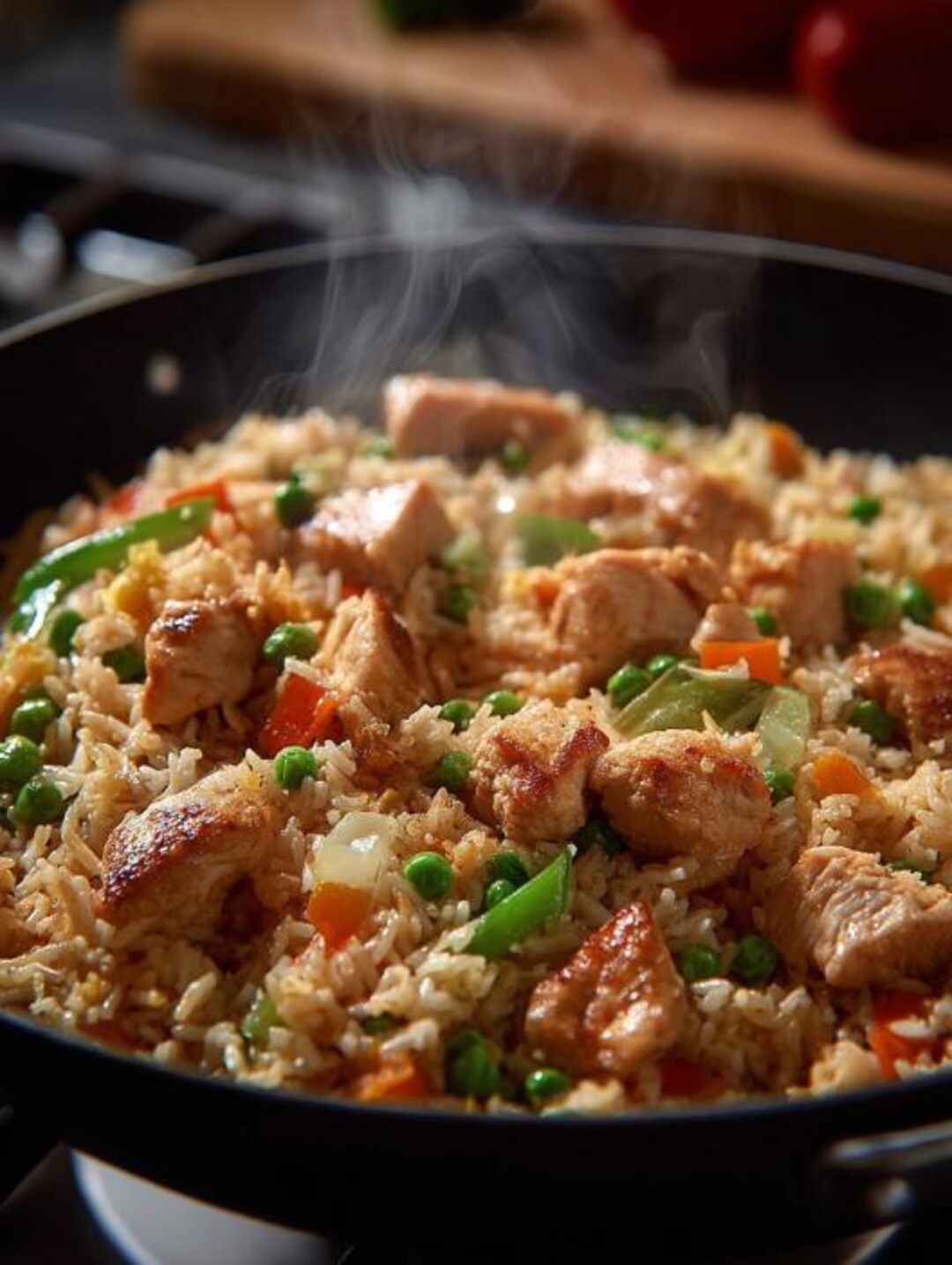 Fried Rice Oven Roasted Chicken And Rice Chicken Mushroom Baked