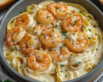 Shrimp Alfredo Recipe: Creamy Garlic Sauce (Printable PDF)