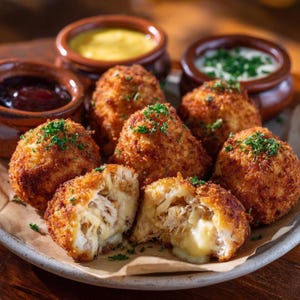 Crab & Cheese Croquettes Recipe: Crispy Seafood Appetizer (PDF Download)