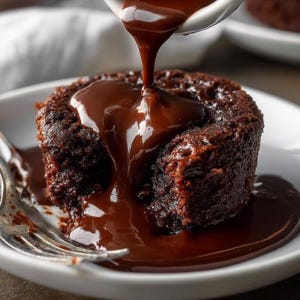 Chocolate Lava Cake Recipe PDF | Easy Molten Cake Dessert | Gooey Center Chocolate Cake | Decadent Valentine’s Day Treat | Digital Download