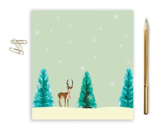 Winter Wonderland Notepad | Stocking Stuffer | Cute Gift Idea | Paper lover | Stationery Addict | Secret Santa Gift