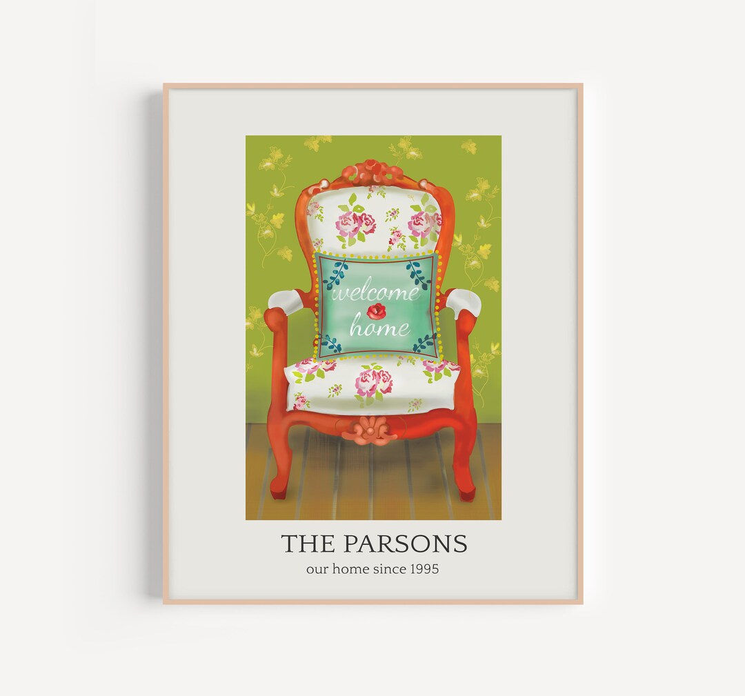Custom Home Art Print New Home Art Housewarming Gift