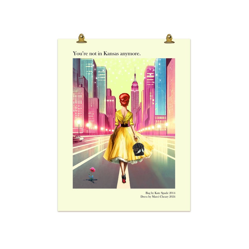 Custom NYC Art Print Funny Quote Woman Art Fashion Art Women