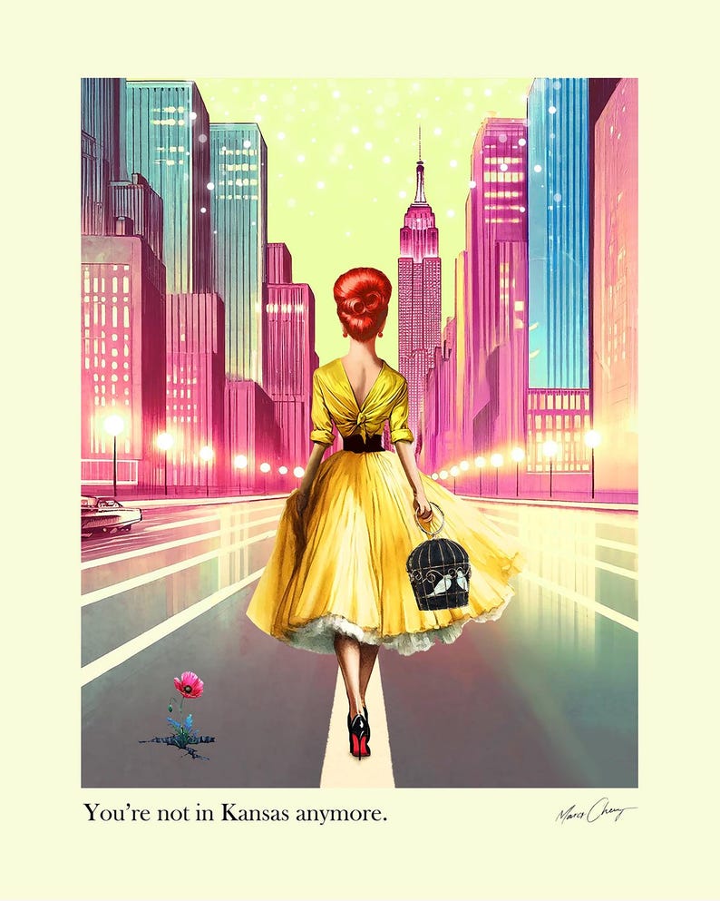 NYC Mini Art With Stand Funny Quote Gift Idea Sarcastic Quote Women Empowerment Retro Art Etsy