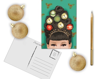Holiday Cards | Christmas Postcards| Retro Christmas | Christmas Mailers | Holiday Set | Holiday Card Pack