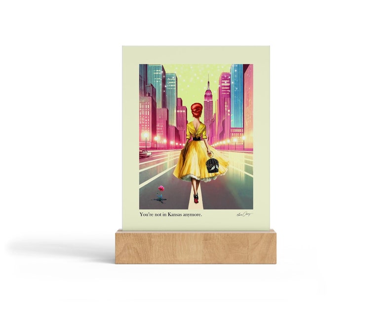 NYC Mini Art With Stand Funny Quote Gift Idea Sarcastic Quote Women Empowerment Retro Art Etsy