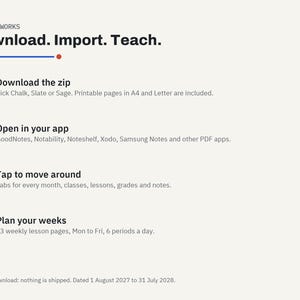 Teacher Planner 2027 2028, Digital Teacher Planner, Lesson Planner, Gradebook, GoodNotes iPad Teacher Planner, Printable