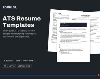 Szablon CV ATS w formacie Word, CV w Dokumentach Google, Szablon listu motywacyjnego, Szablon profesjonalnego CV, CV na 1 i 2 strony