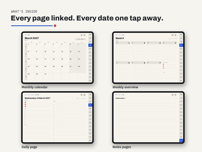 2027 Budget and Planner Bundle, Budget Spreadsheet, Digital Planner 2027, Printable Calendar, Excel Google Sheets, GoodNotes