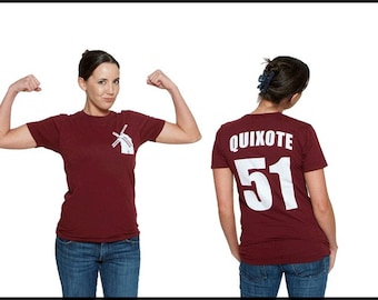 Don Quixote Literary T-Shirt Jersey - Reader - Book Gift - Author Shirt - NOVEL-T