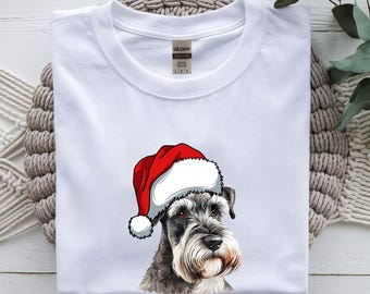 Christmas Dog Shirt, Pet Lovers Gift, Schnauzer Shirt, Dogfullness Shirting