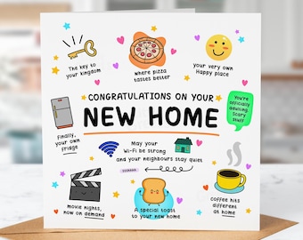 Funny New Home Card – Congrats on Your New Place – Cheeky Housewarming Card – First Home Gift – Moving In Humour