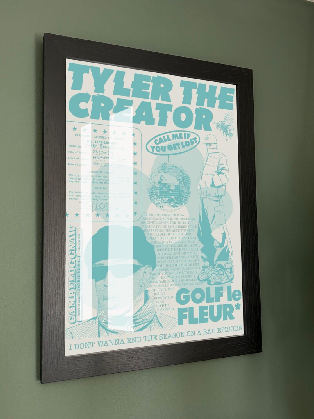 Printable Tyler Perry Tyler the Creator Poster - Etsy UK