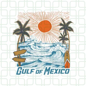Gulf of Mexico Png, Gulf Coast Png, Historical Gulf of Mexico Golfo de Mexico Png, Gift for Mexico Lover, Gulf of Mexico Gift Protest Png