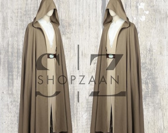 Luke Skywalker Jedi Costume: Handmade Star Wars Robe, Tunic & Glove