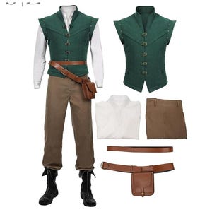 Flynn Rider Cosplay Kostüm: Verheddertes Halloween Outfit
