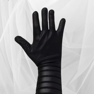 Darth Vader Faux Leather Gloves: Star Wars Sith Lord Cosplay