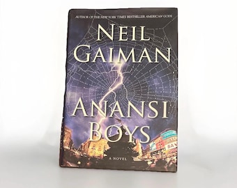 SIGNED Anansi Boys : A Novel by Neil Gaiman (2005, Hardcover) First Edition
