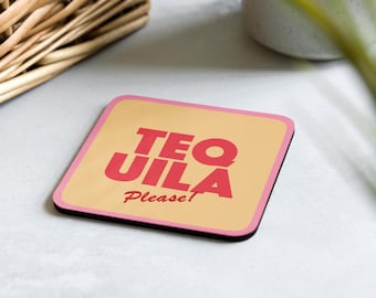 Posavasos de tequila, posavasos de bebidas por mi cuenta, regalo para el hogar U80, amante del tequila, regalo de fiesta, posavasos de tequila, decoración retro