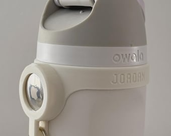 For the Owala FreeSip 24oz - Customizable Name Band with AirTag Holder and Keyring – Personalized, Functional and Stylish