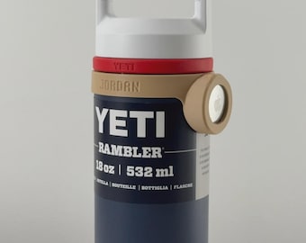For the Yeti Rambler 18oz - Customizable Name Band with AirTag Holder for your Bottle – Personalized, Functional and Stylish