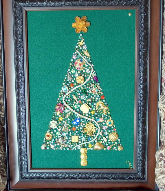 Items similar to Jeweled Xmas Trees on Etsy