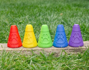 Suspended Scent Containers /  Scent work /  Nose  Work / Training Game..... Take your dog to a whole new level of detection. 5 in a pack.
