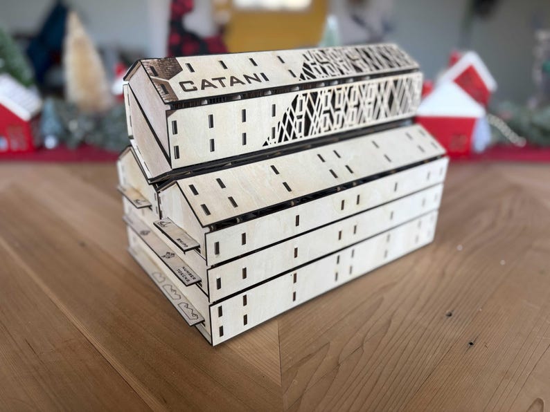 Custom Catan Board Storage House | DIGITAL Files for Laser Cutting | Ai ...