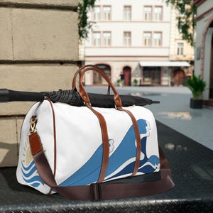 Beachy weekendtas, waterdichte reistas, Ocean Waves-duffel, weekendtas, weekendtas dames, weekendtas dames